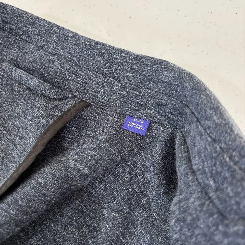 Artefact Mens Unstructured Knit Blazer XL Sportcoat Navy Blue Preppy Corporate